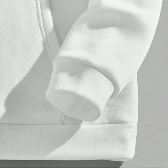 COACH Monogram Pink Cherries White Hoodie Pullover Sweatshirt Womens Size Large - Picture 3 of 6